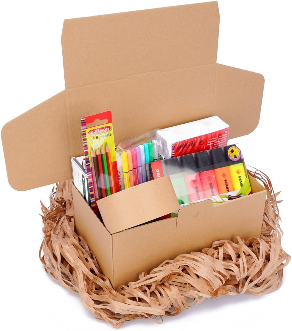 Boîtes Pliantes 250 X 150 X 100 Mm Marron (Dimensions Extérieures 258 X 158 X 105 Mm) WP 30 Carton D’Expédition Carton DHL Hermes DPD GLS Emballage (50 Pièces)