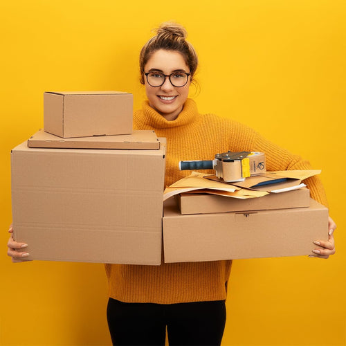 Boîtes Pliantes 250 X 150 X 100 Mm Marron (Dimensions Extérieures 258 X 158 X 105 Mm) WP 30 Carton D’Expédition Carton DHL Hermes DPD GLS Emballage (50 Pièces)