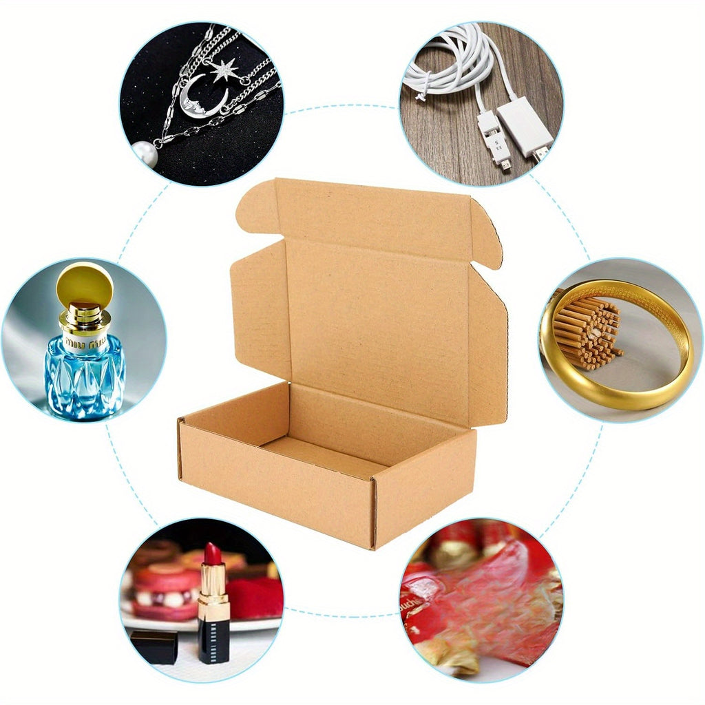 30 pièces Boîte de Transport Professionnelle 25x17x5 cm / 9,84x6,69x2 pouces - Boîte en Carton Ondulé Haute Résistance pour Expédition et Emballage Cadeau