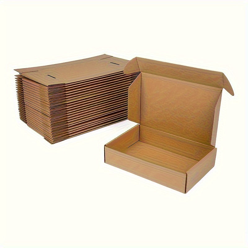 30 boîtes en carton ondulé marron mesurant 23X16X5Cm (9X6.3X2 pouces) - Parfaites pour l'expédition, l'emballage et les usages commerciaux